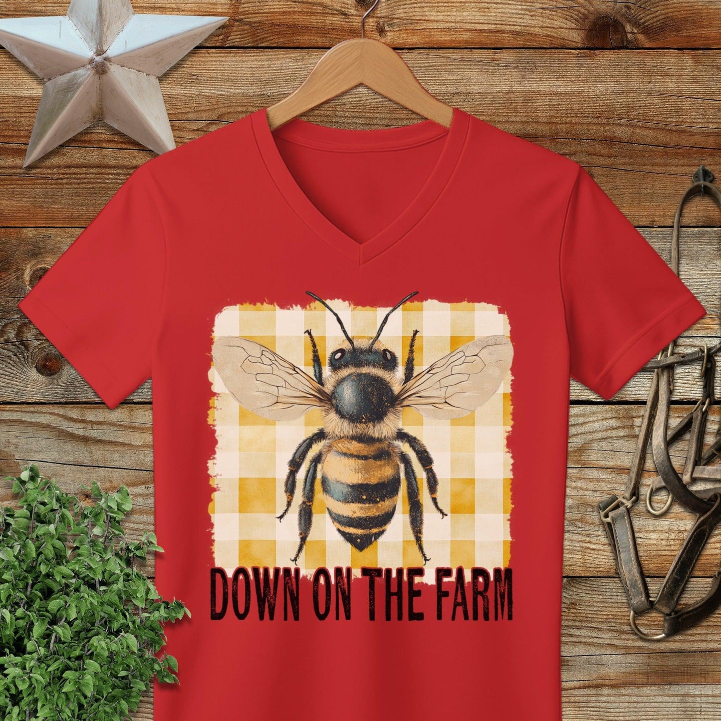 On the Farm Honeybee V-neck
