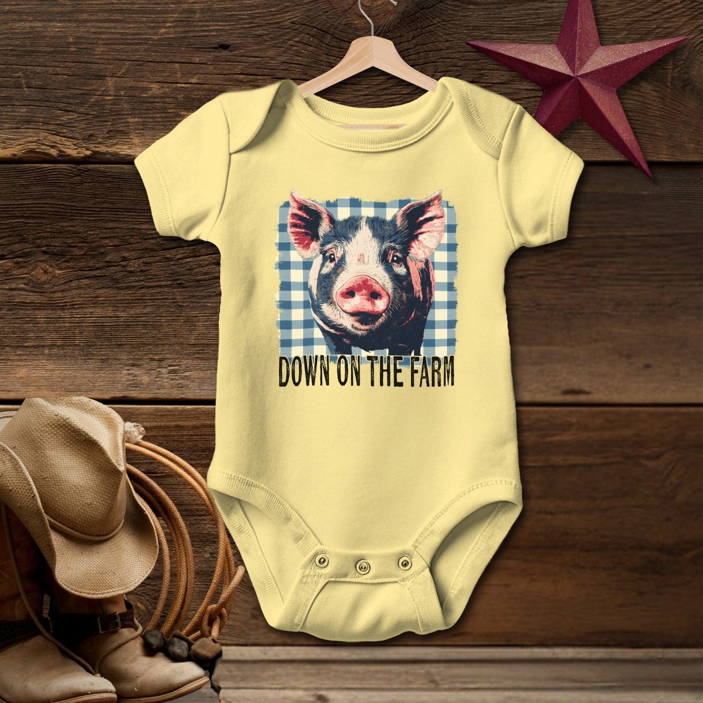 On the Farm Pig Bodysuit (Baby)