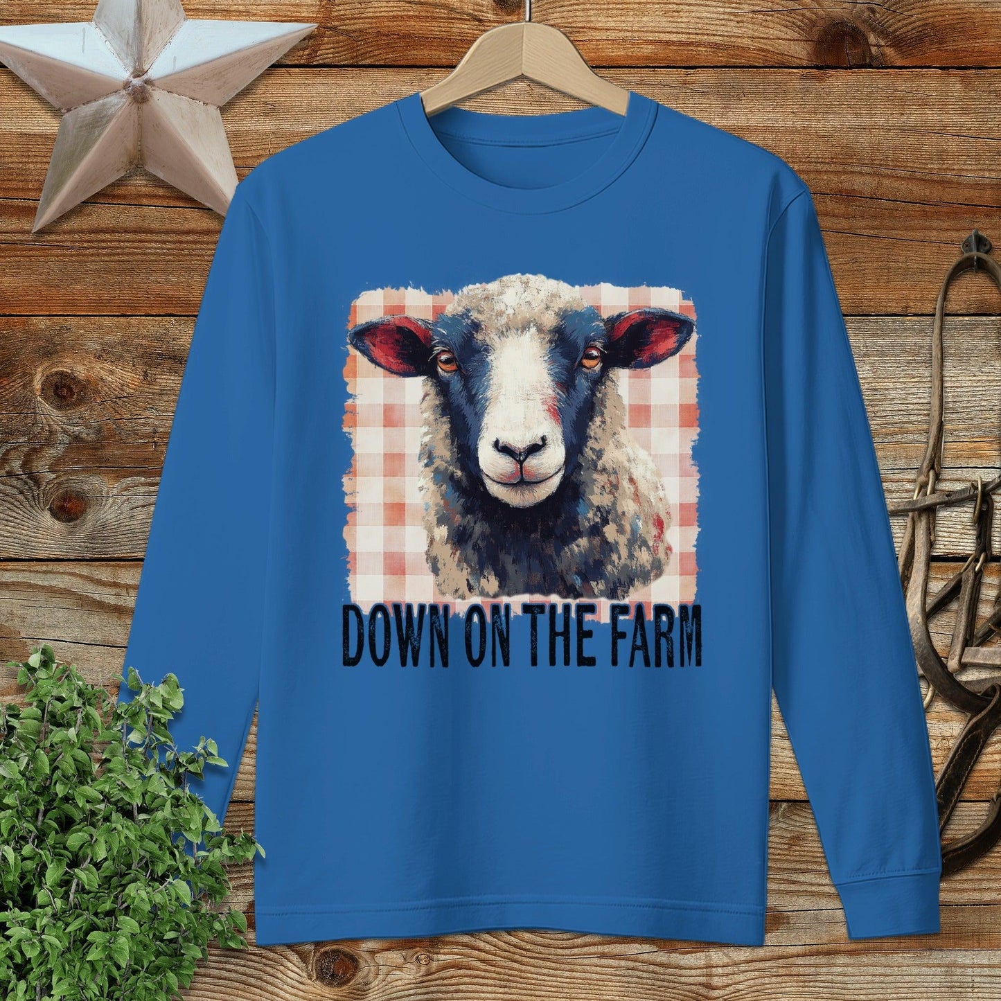 On the Farm Sheep Long Sleeve Tee