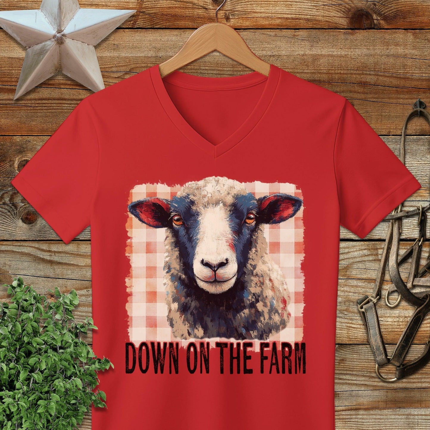 On the Farm Sheep V-neck
