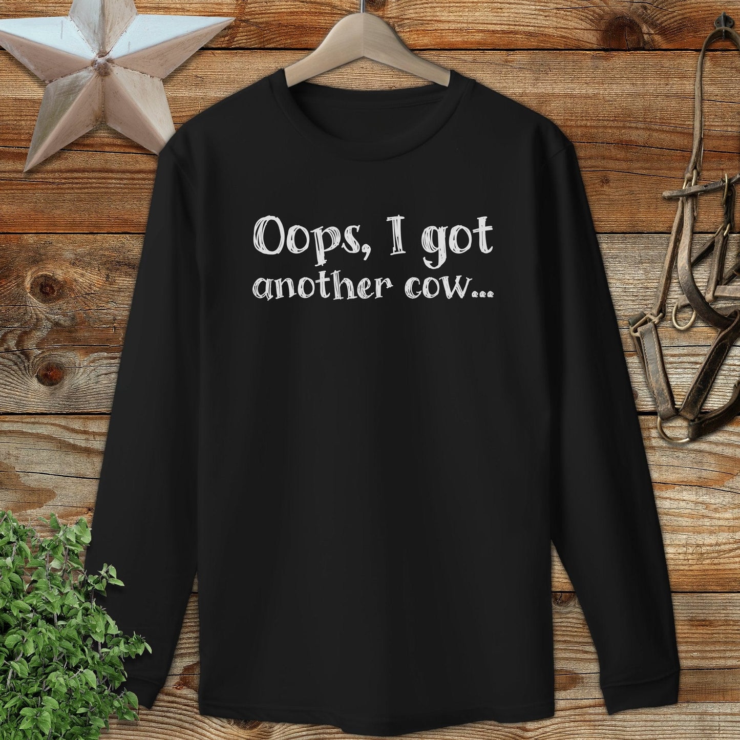 Oops Another Cow Long Sleeve Tee