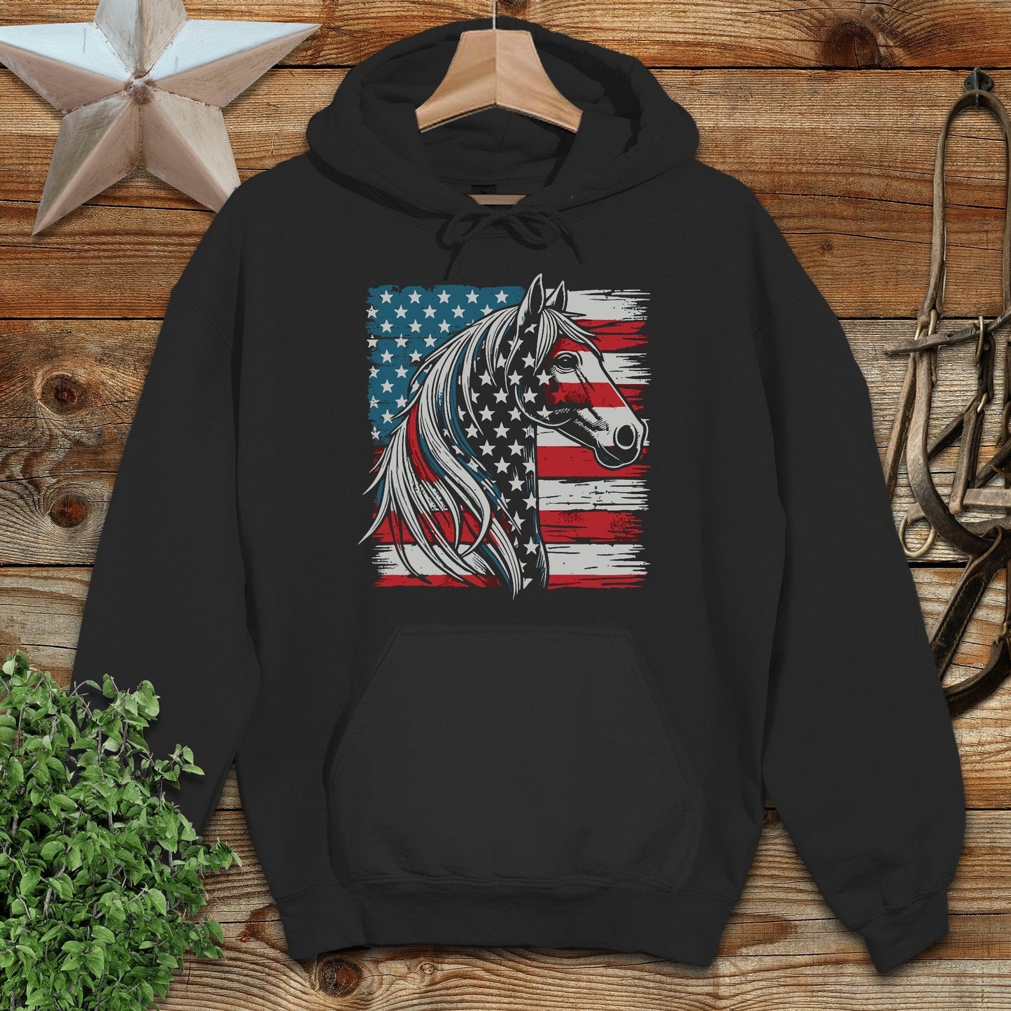 Patriotic Horse Hoodie