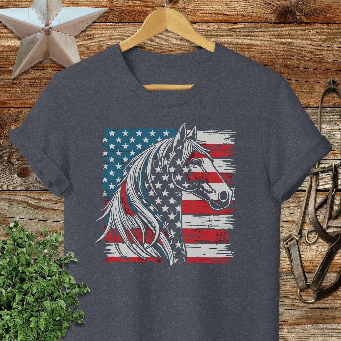 Patriotic Horse Softstyle Tee