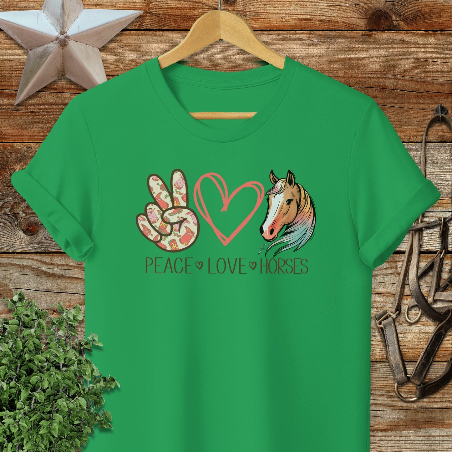 Peace Love Horses T-shirt