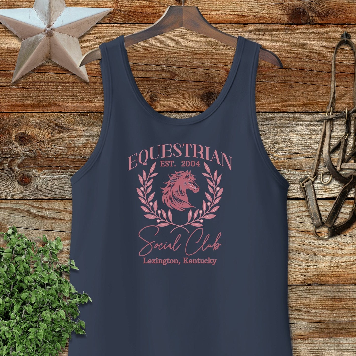 Personalized Equestrian Social Club Tank Top