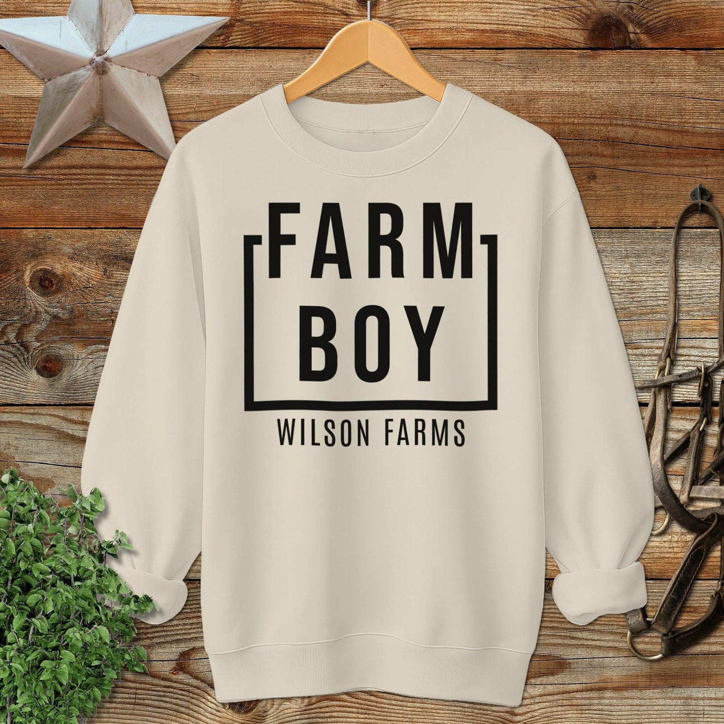 Personalized Farm Boy Sweatshirt