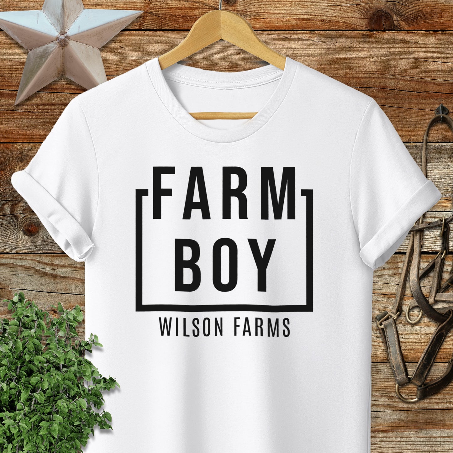Personalized Farm Boy T-shirt