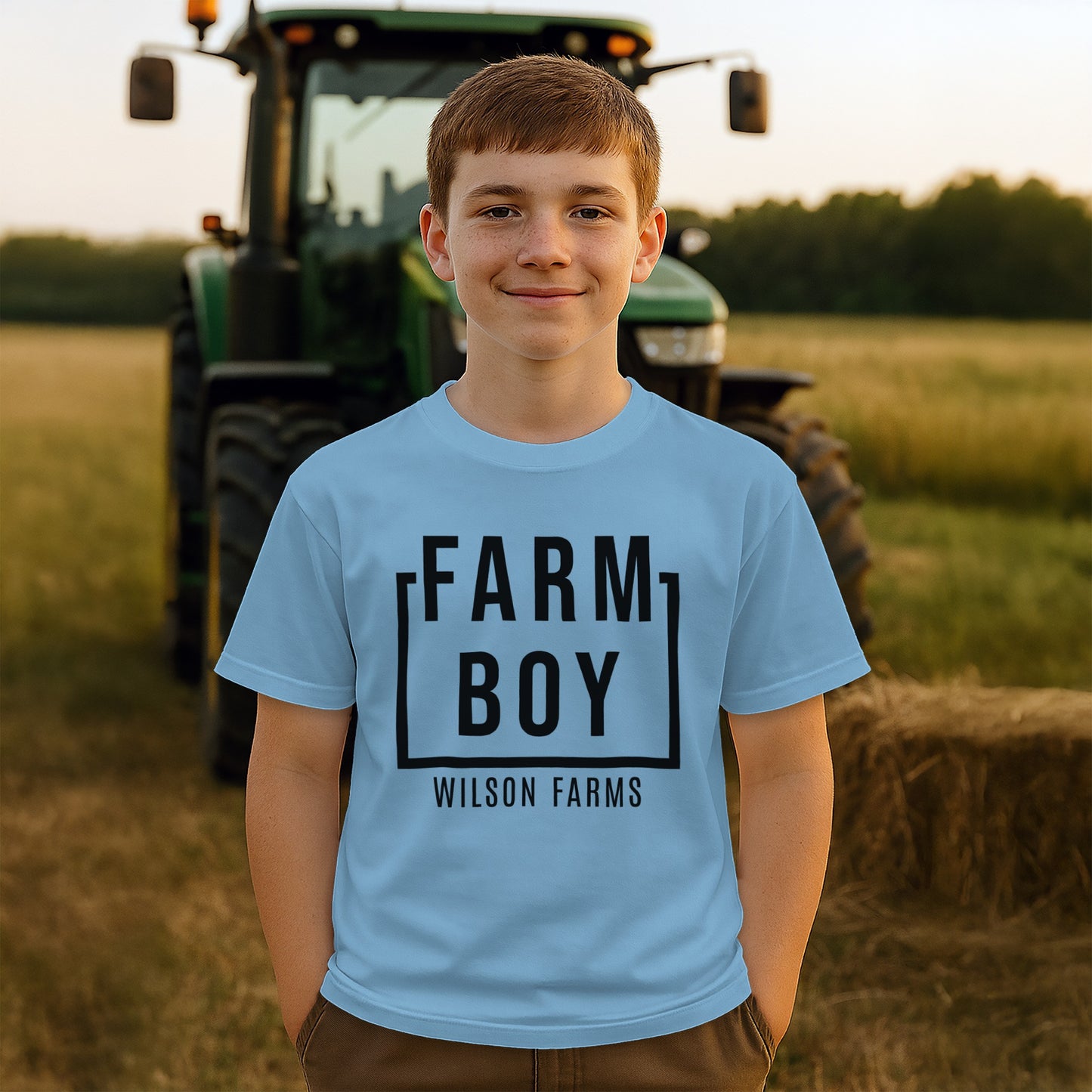 Personalized Farm Boy T-shirt (Youth)