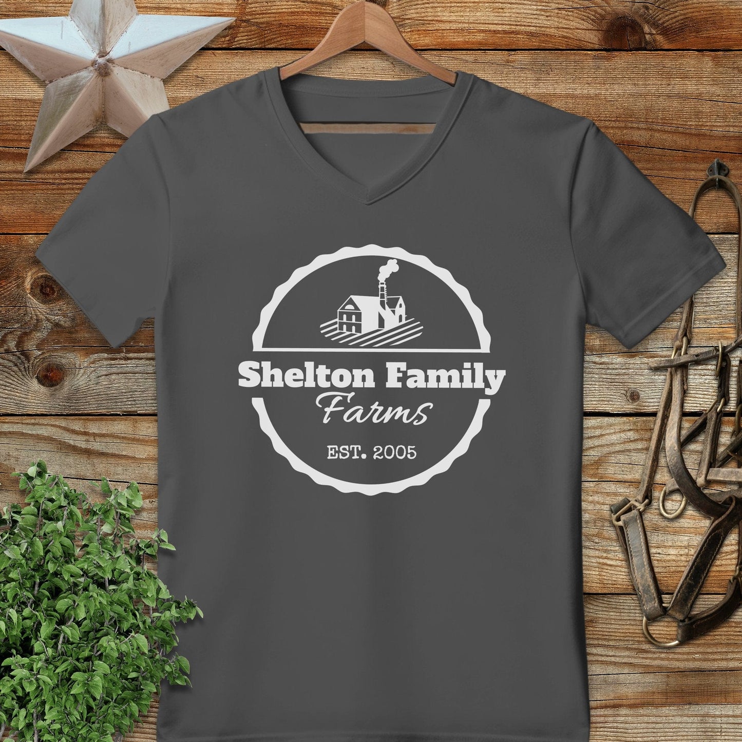 Personalized Farm V-neck