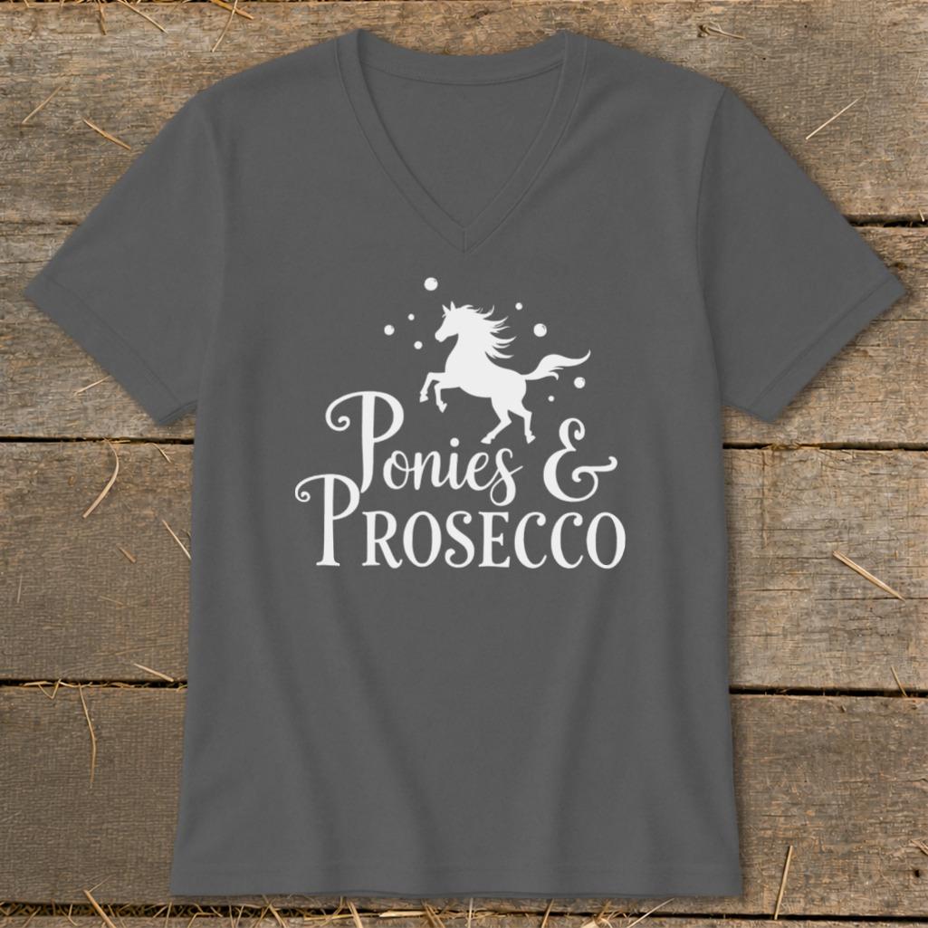 Ponies and Prosecco V-neck