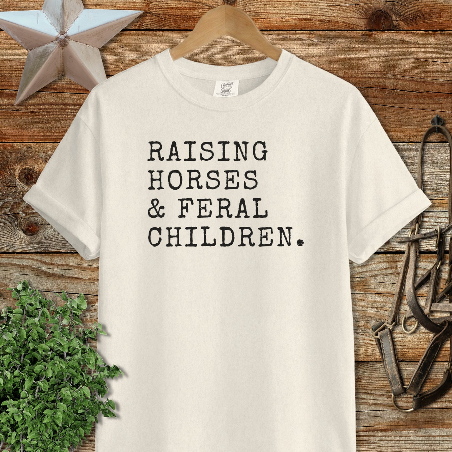 Raising Horses & Feral Children Signature Tee