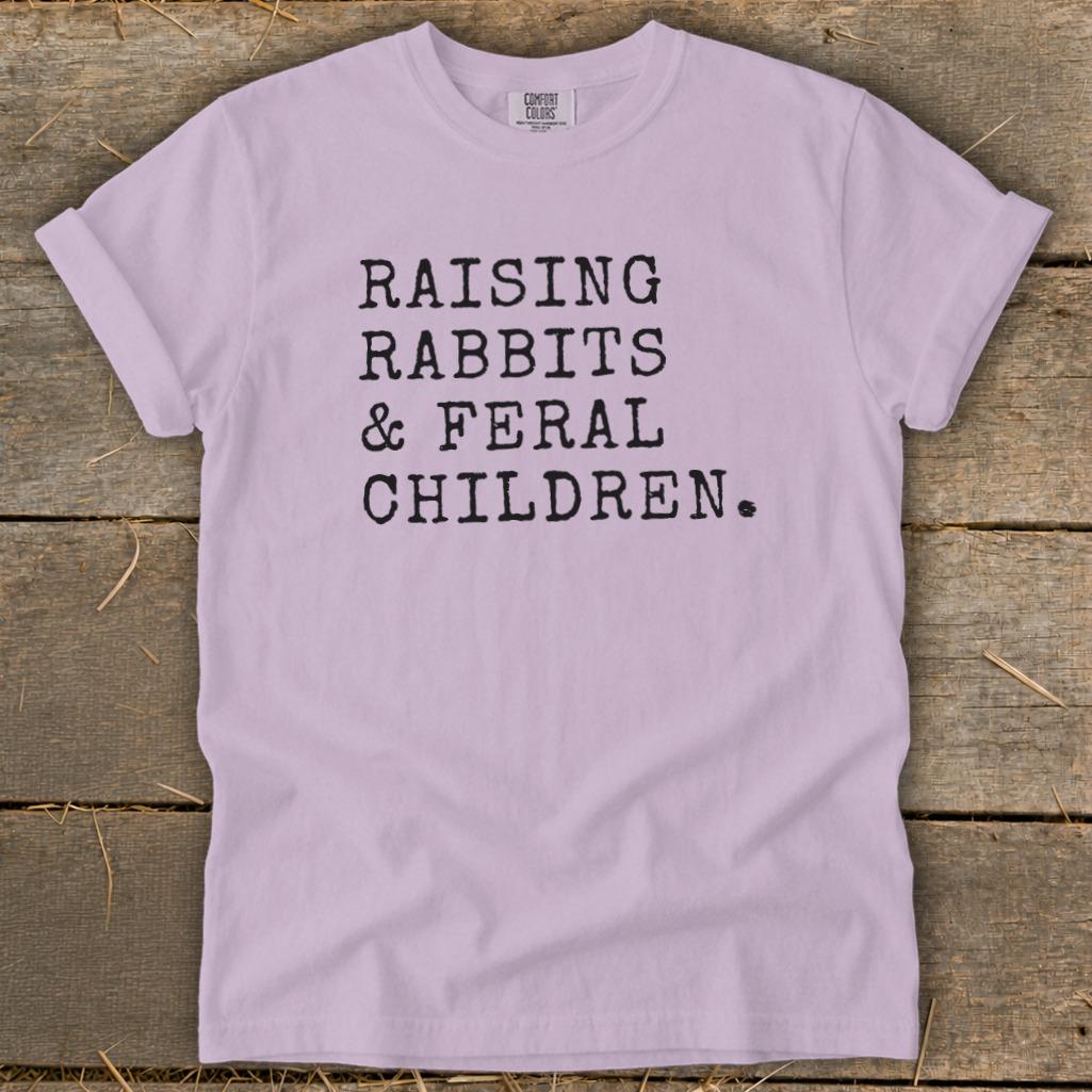 Raising Rabbits & Feral Children Signature Tee