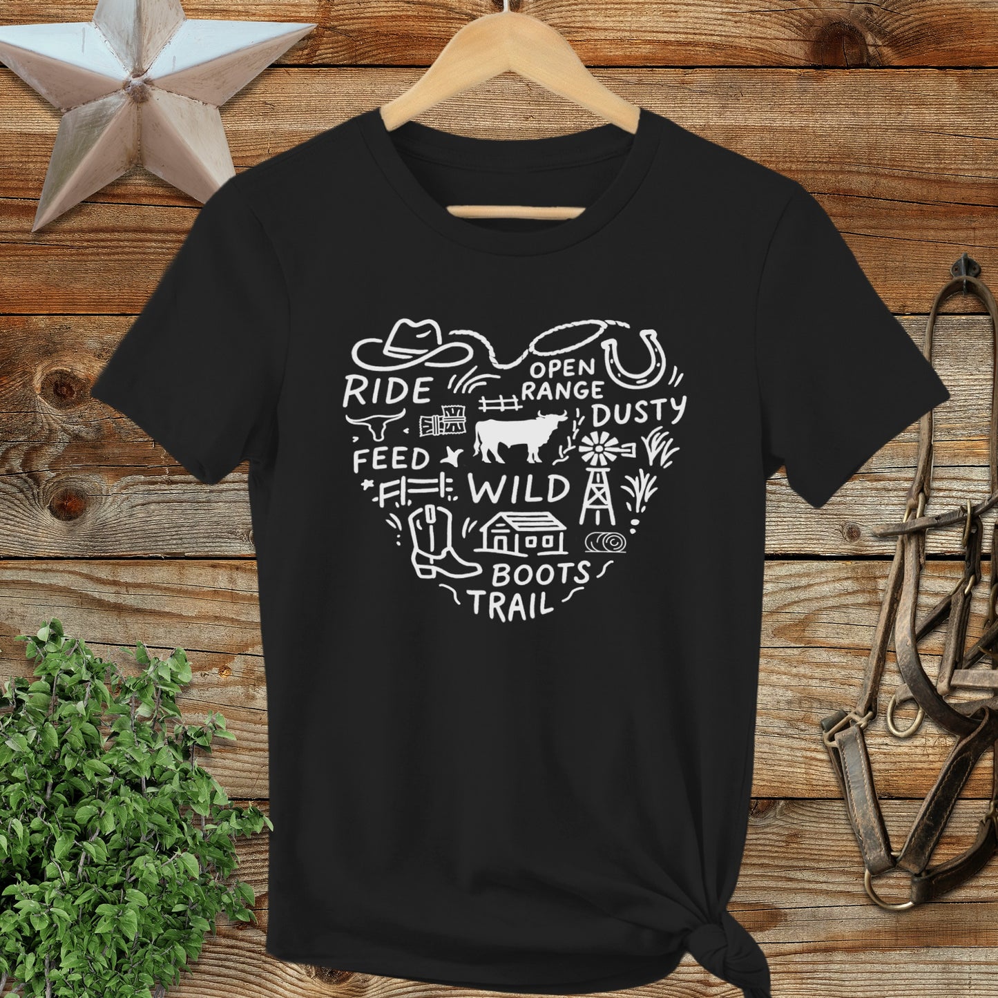 Ranching Heart Ladies Tee