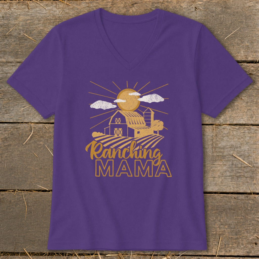 Ranching Mama V-neck