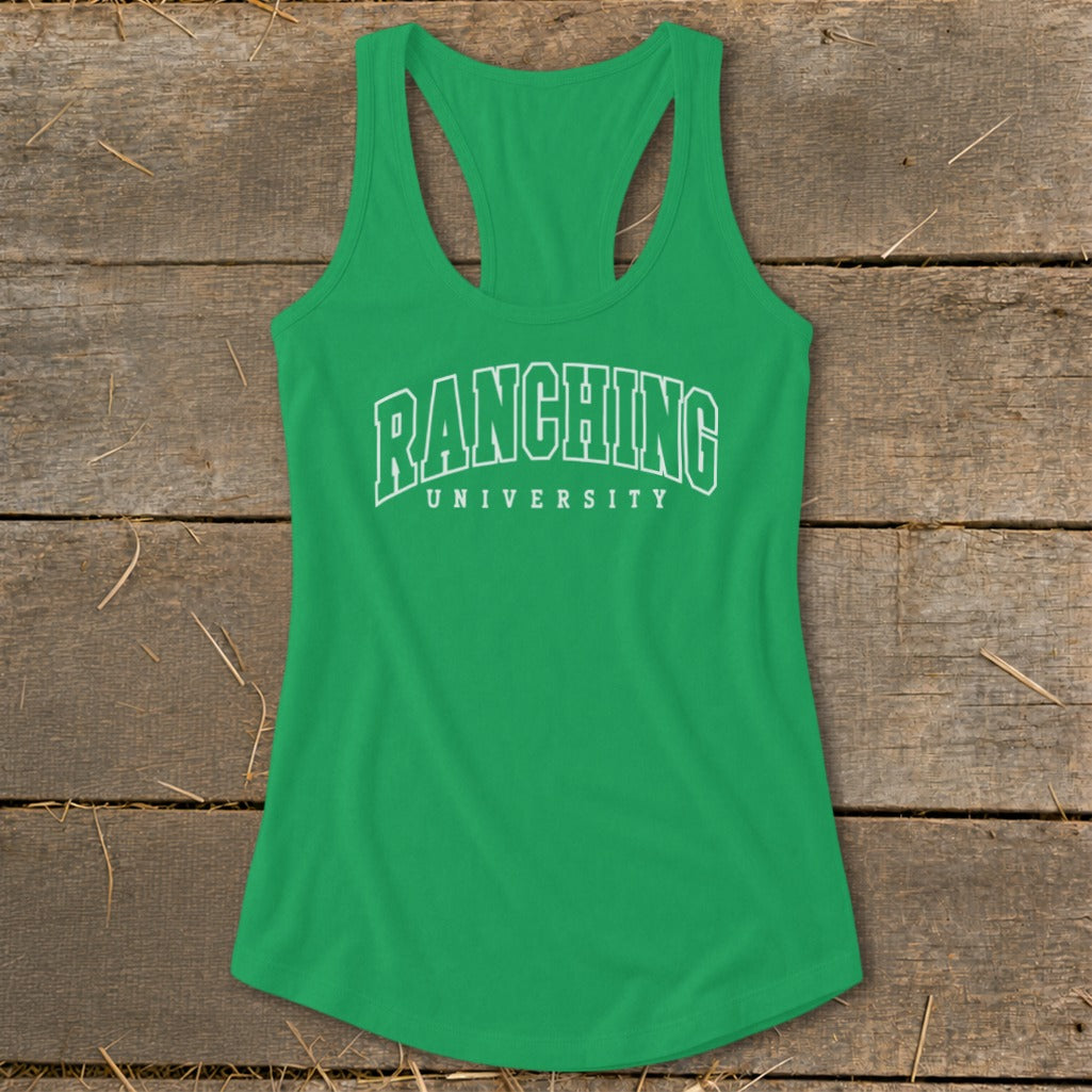 Ranching University Racerback Tank
