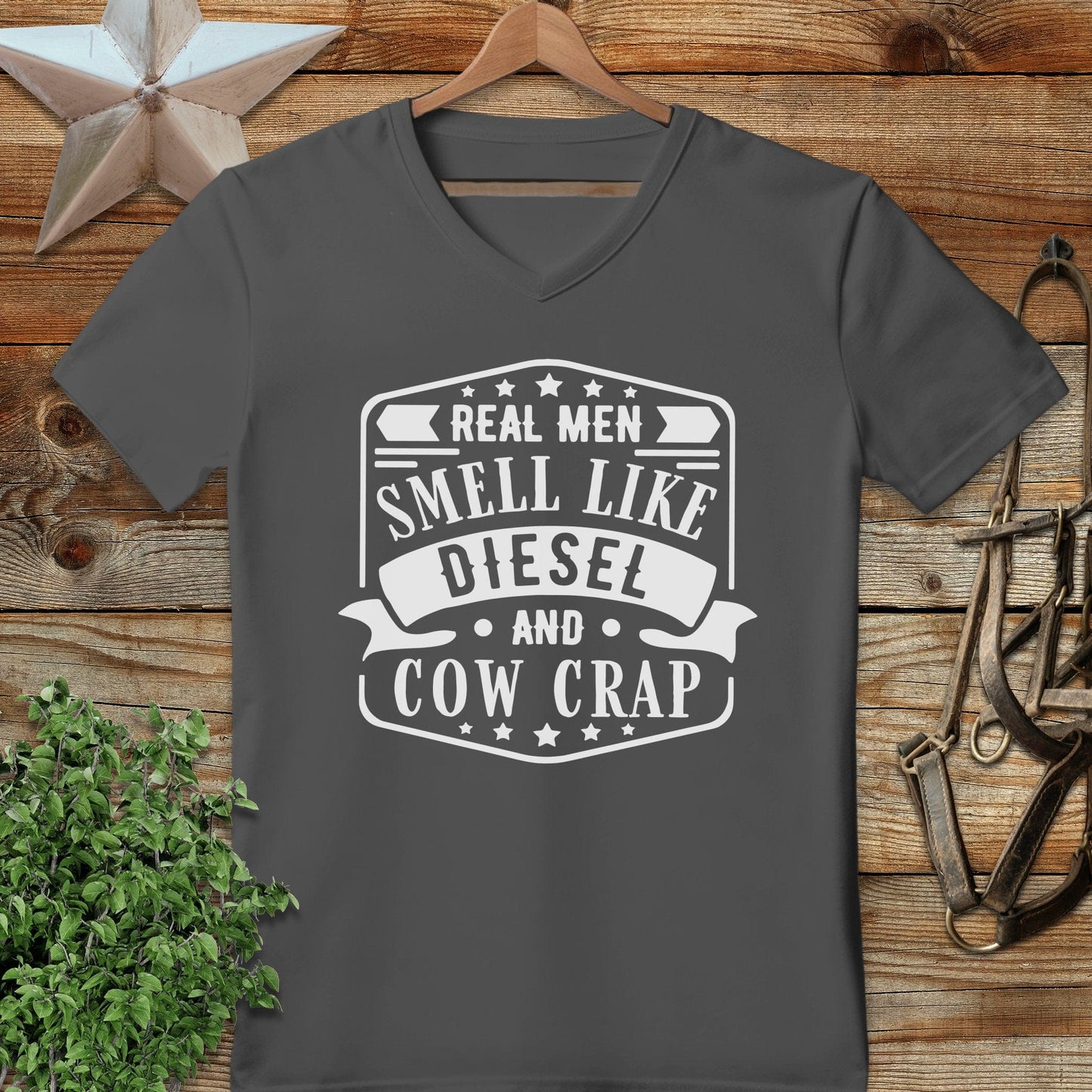 Real Men V-neck