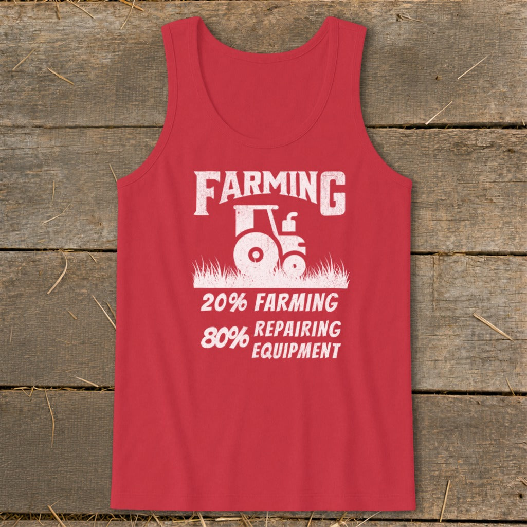 Repairing Equipment Tank Top - Red