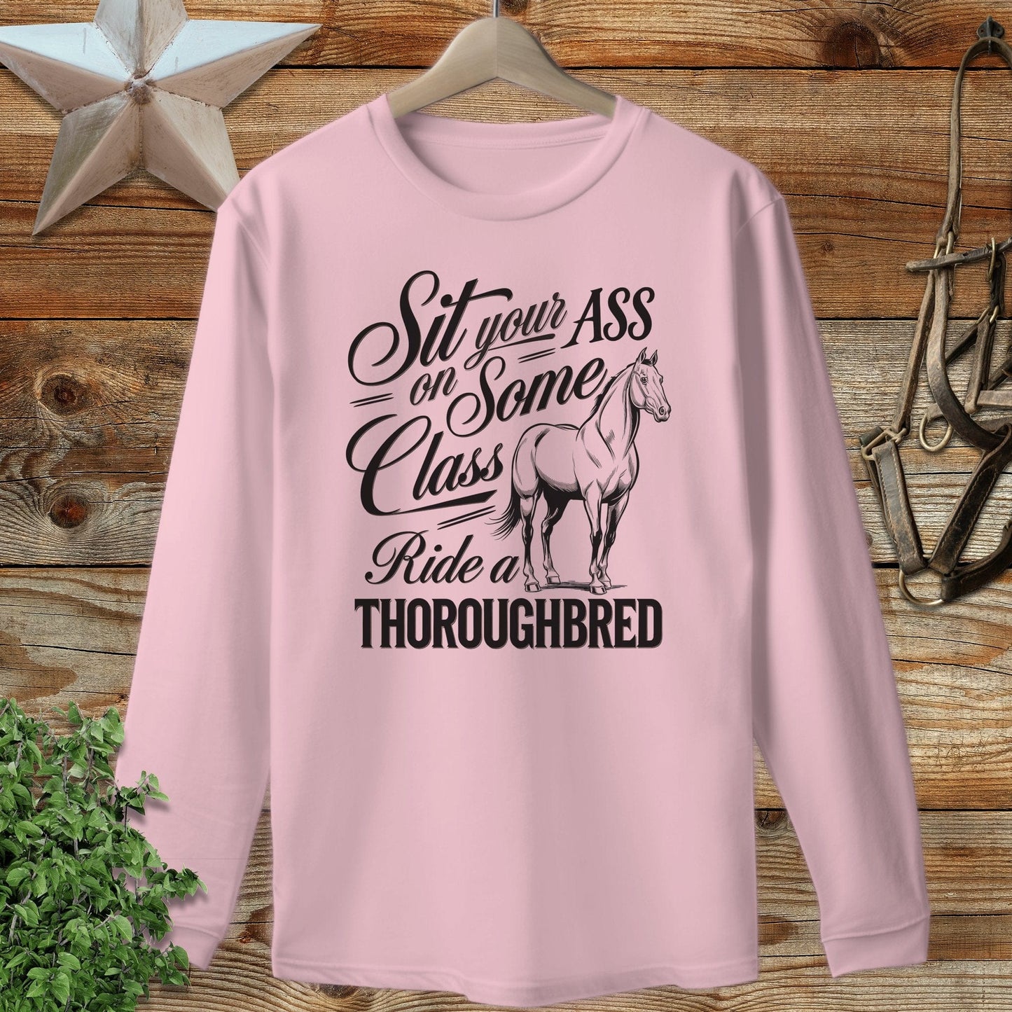 Ride a Thoroughbred Long Sleeve Tee