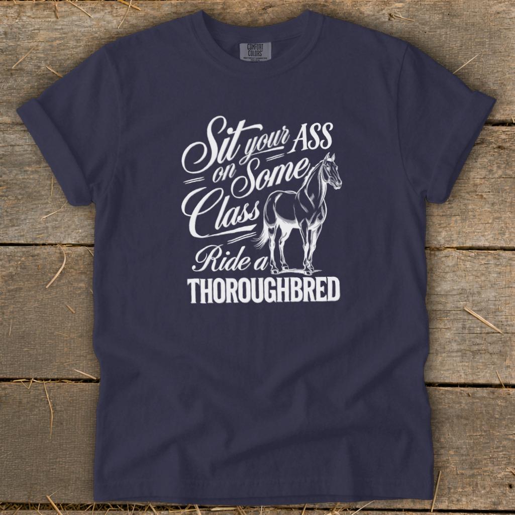 Ride a Thoroughbred Signature Tee