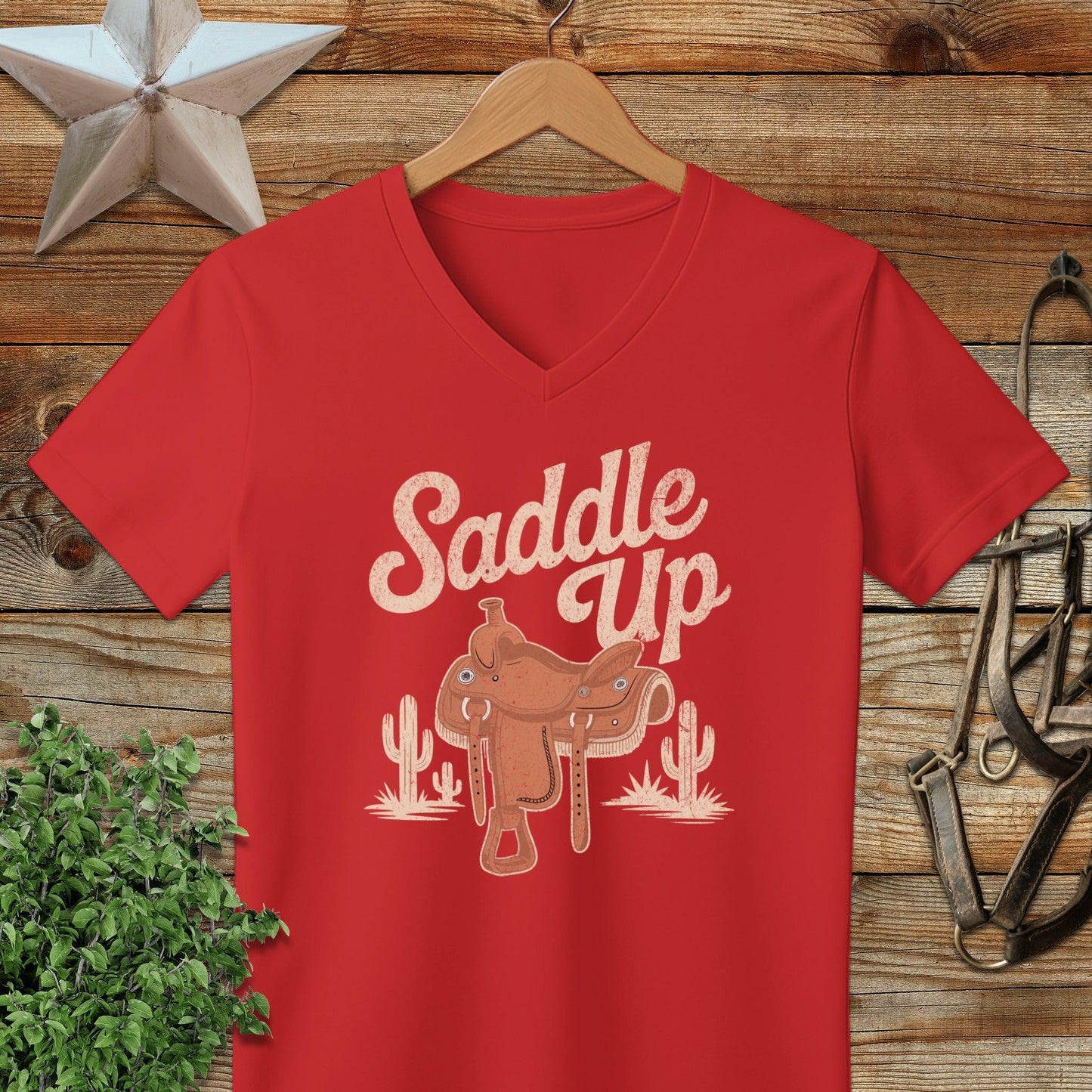 Saddle Up V-neck