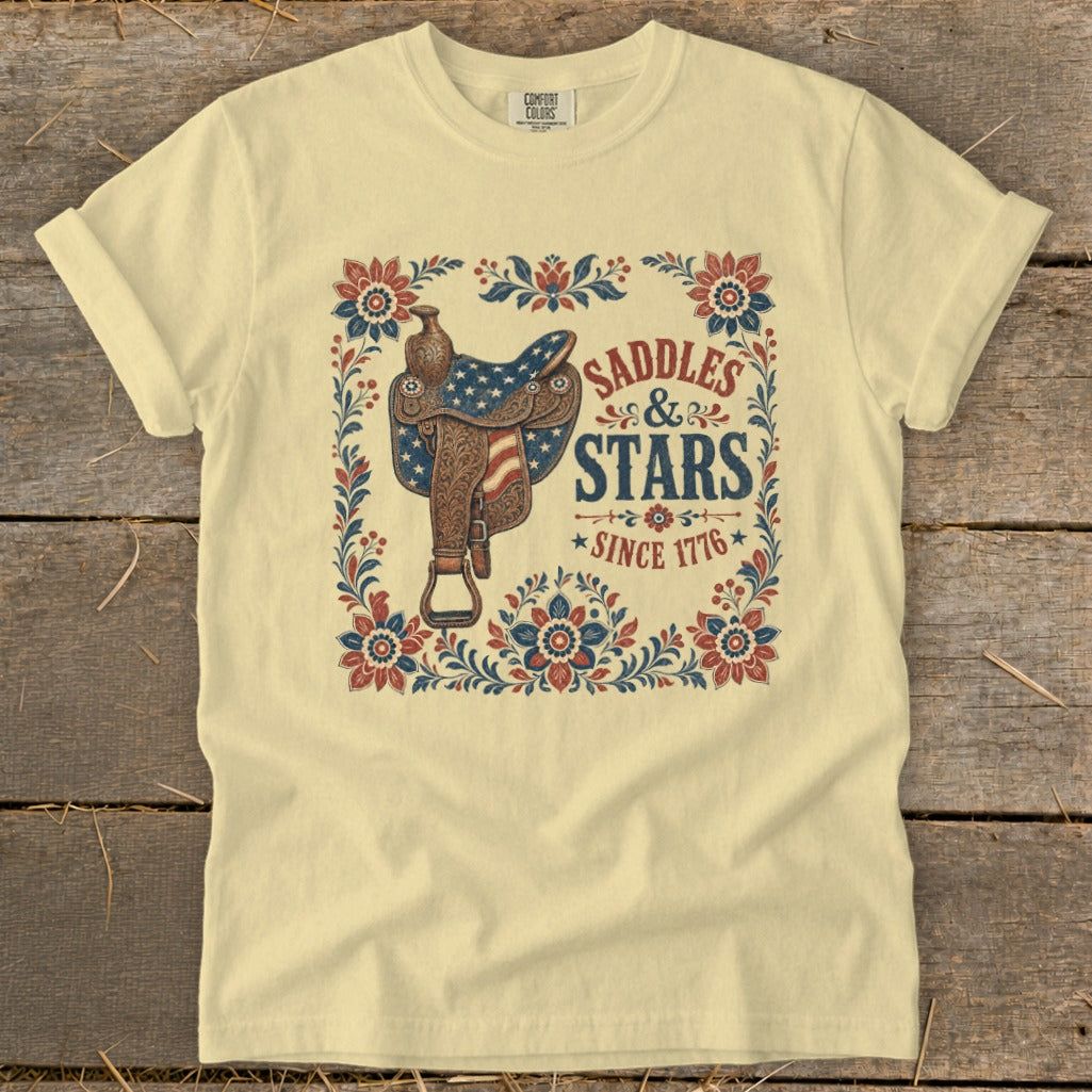 Saddles & Stars Signature Tee