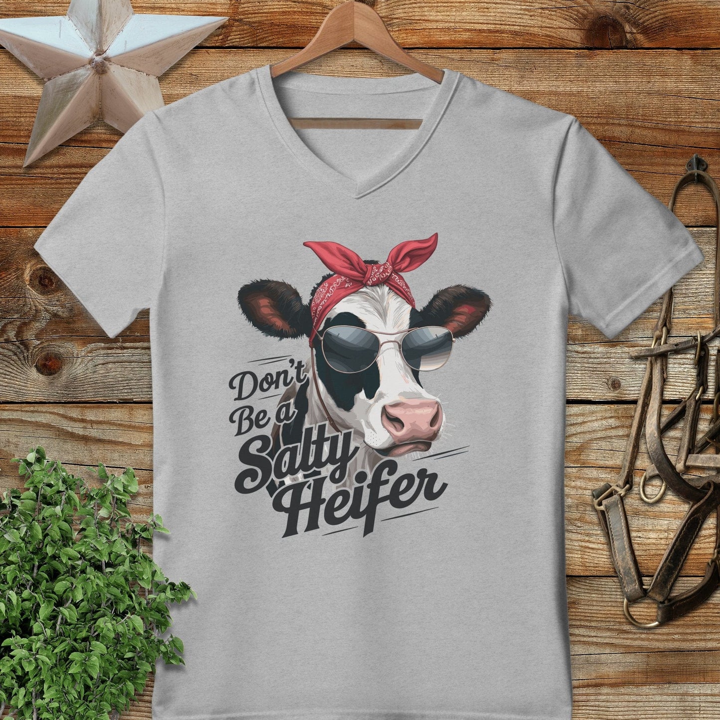 Salty Heifer V-neck
