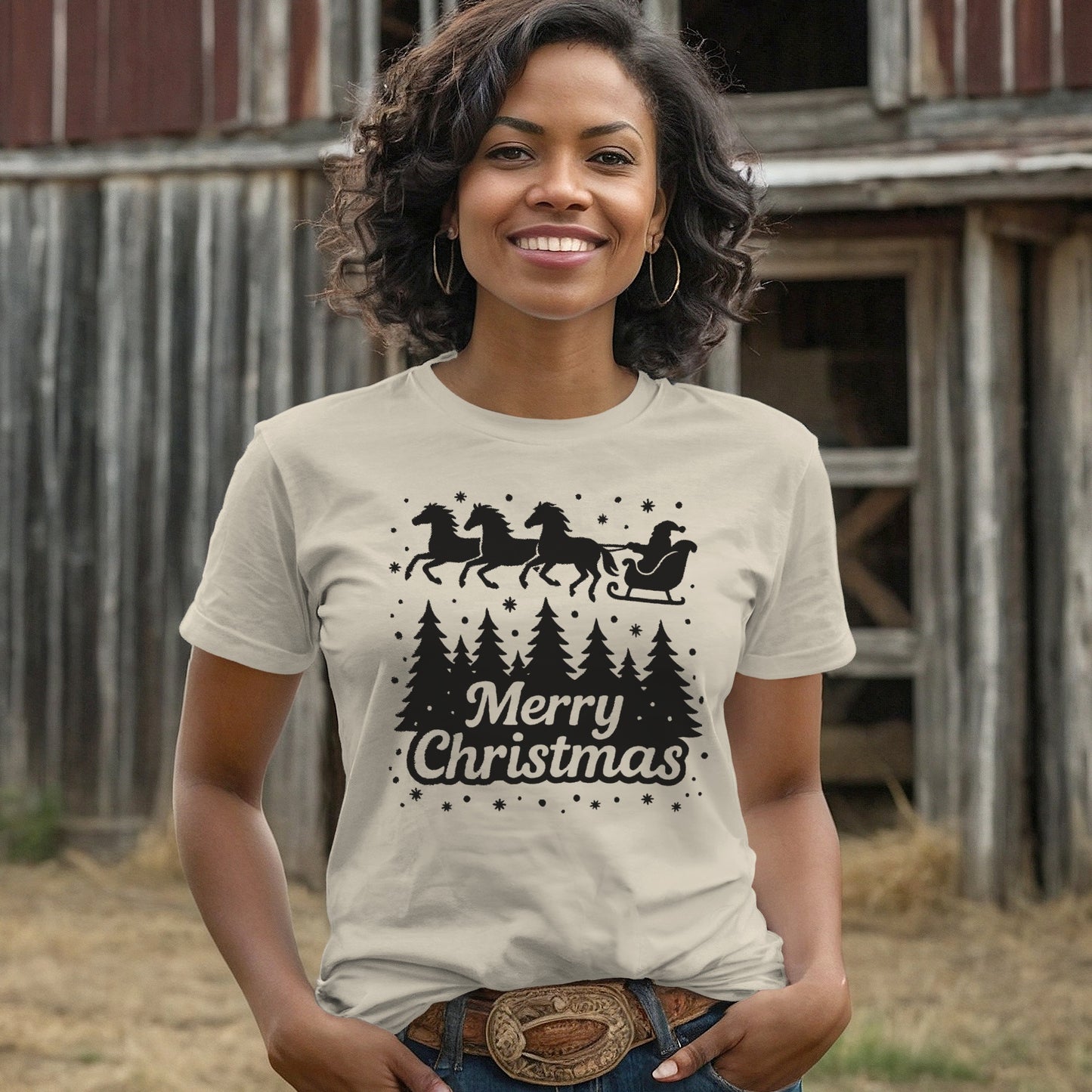 Santa's Horse Sleigh T-shirt