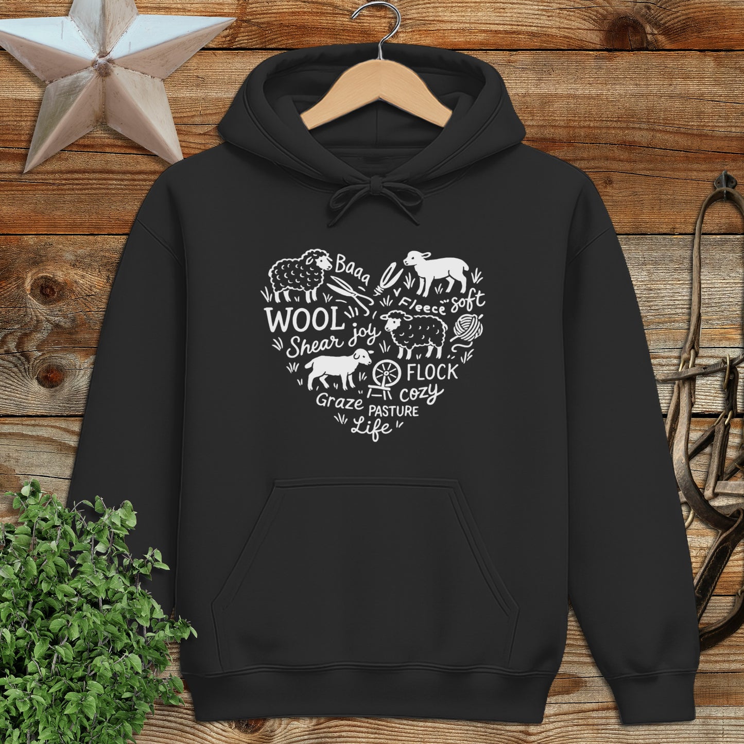 Sheep Farm Heart Hoodie