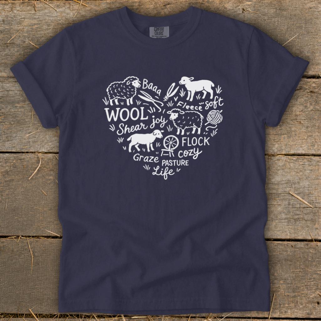 Sheep Farm Heart Signature Tee