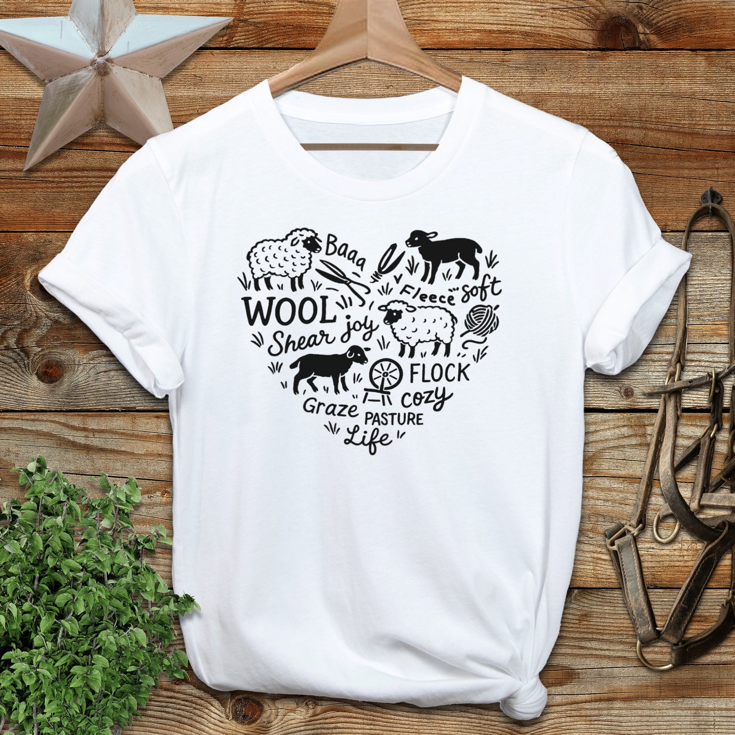 Sheep Farm Heart T-shirt