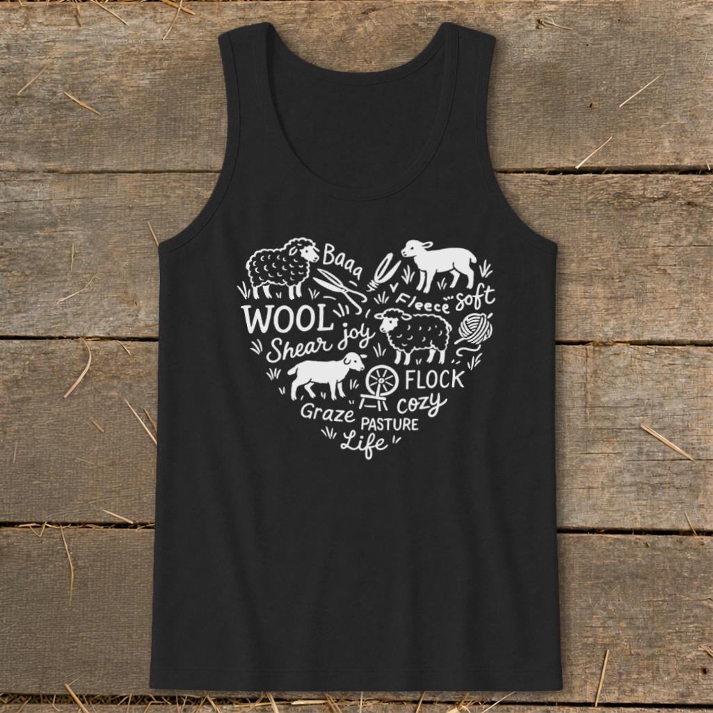 Sheep Farm Heart Tank Top