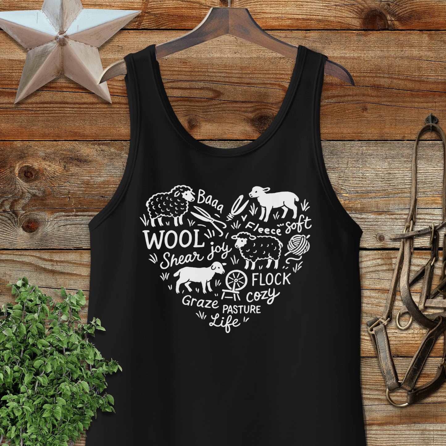 Sheep Farm Heart Tank Top