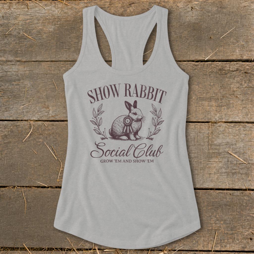 Show Rabbit Social Racerback Tank