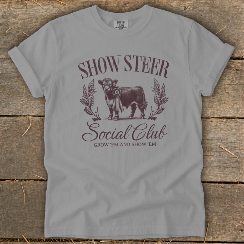 Show Steer Social Signature Tee