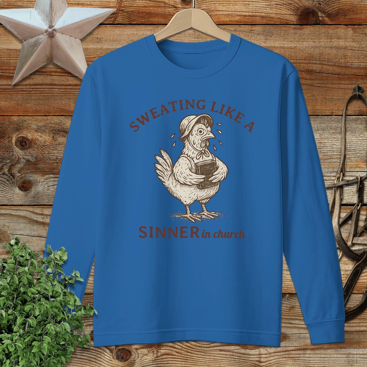 Sinner in Church Long Sleeve Tee