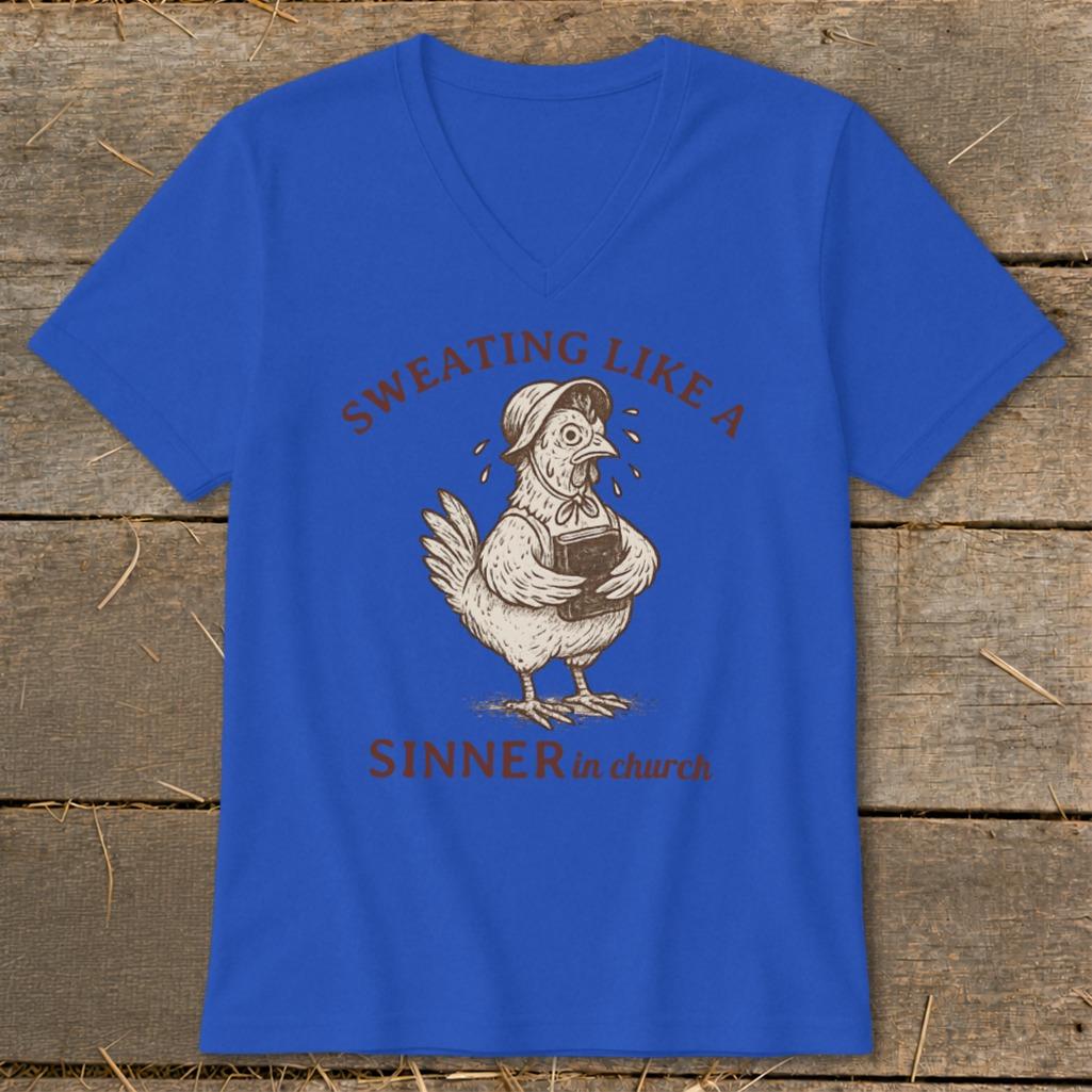 Sinner in Church V-neck