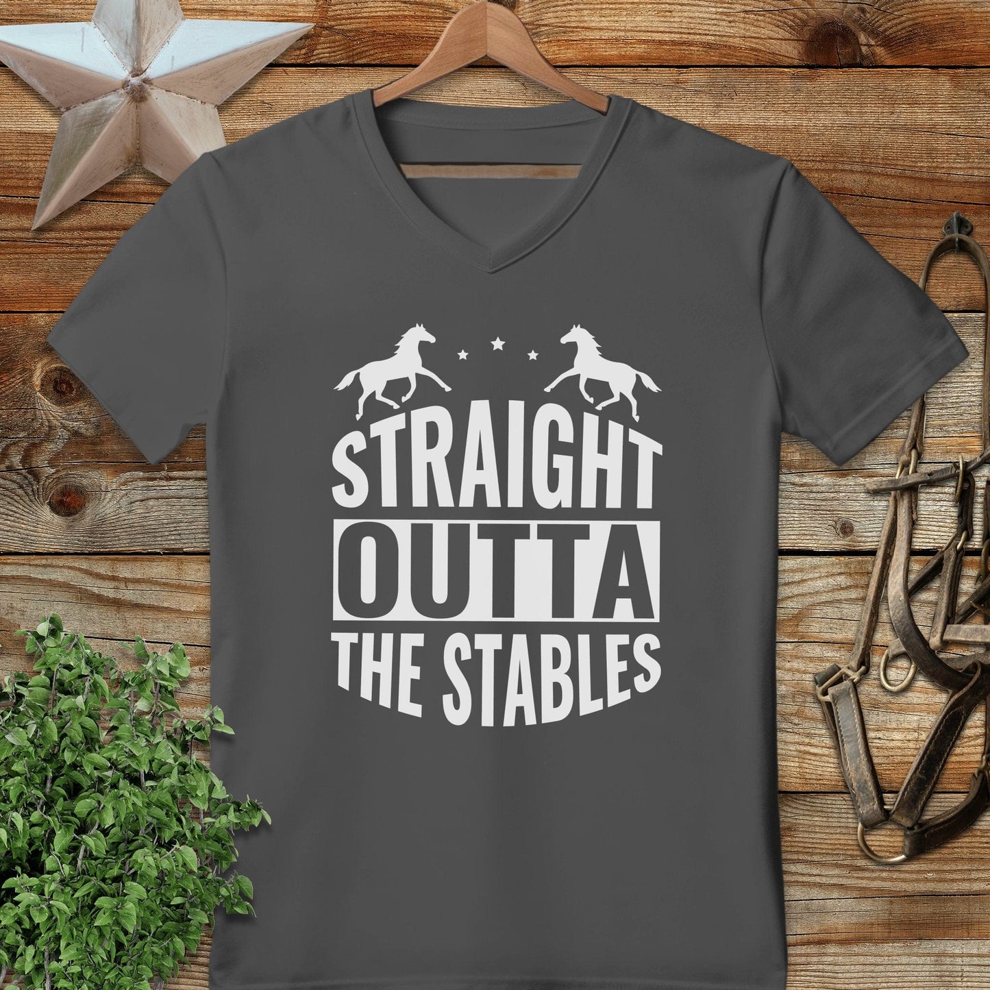 Straight Outta The Stables V-neck