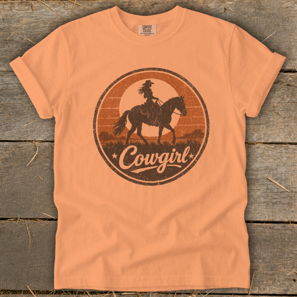 Sunset Cowgirl Signature Tee