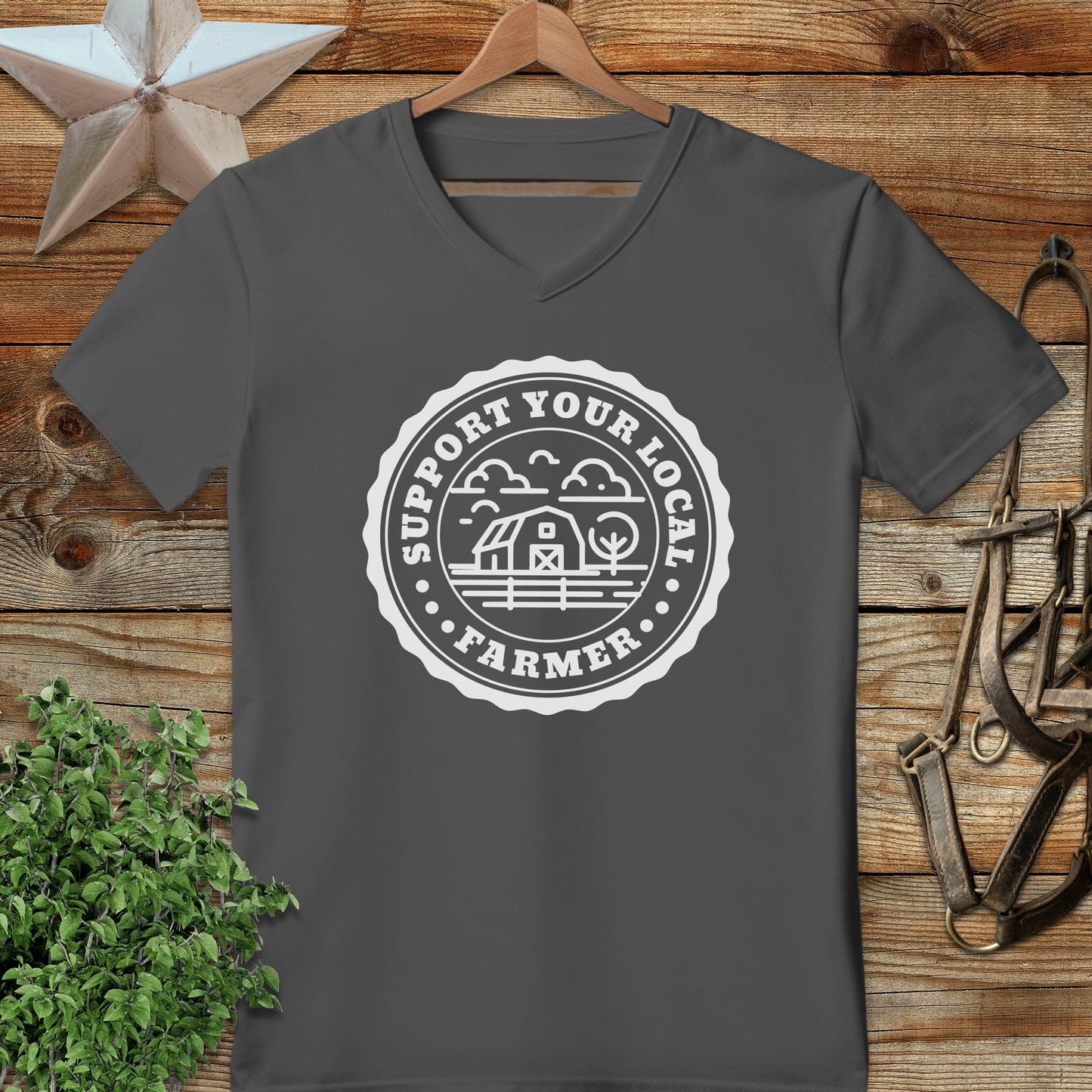 Support Local Farmer V-neck