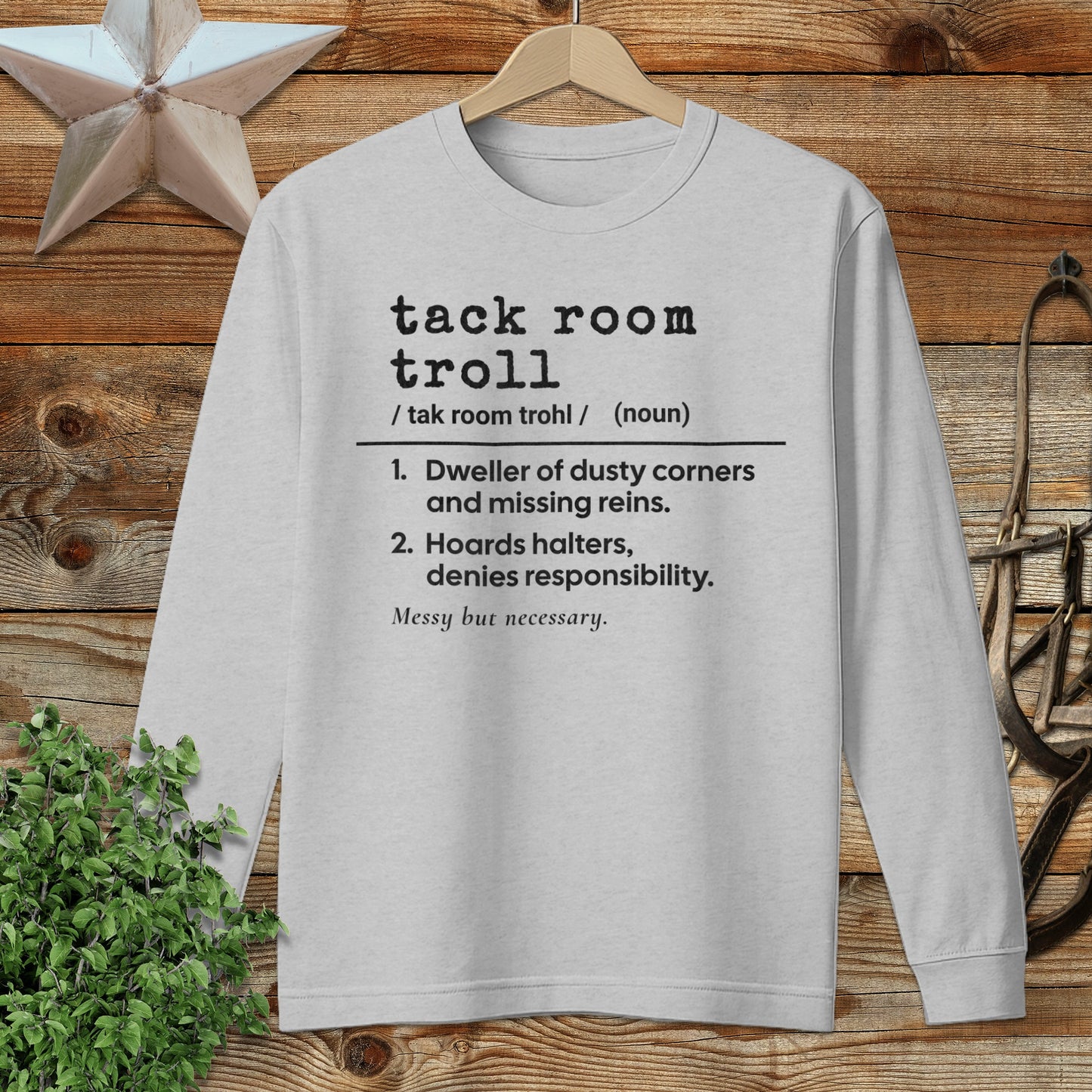 Tack Room Troll Definition Long Sleeve Tee