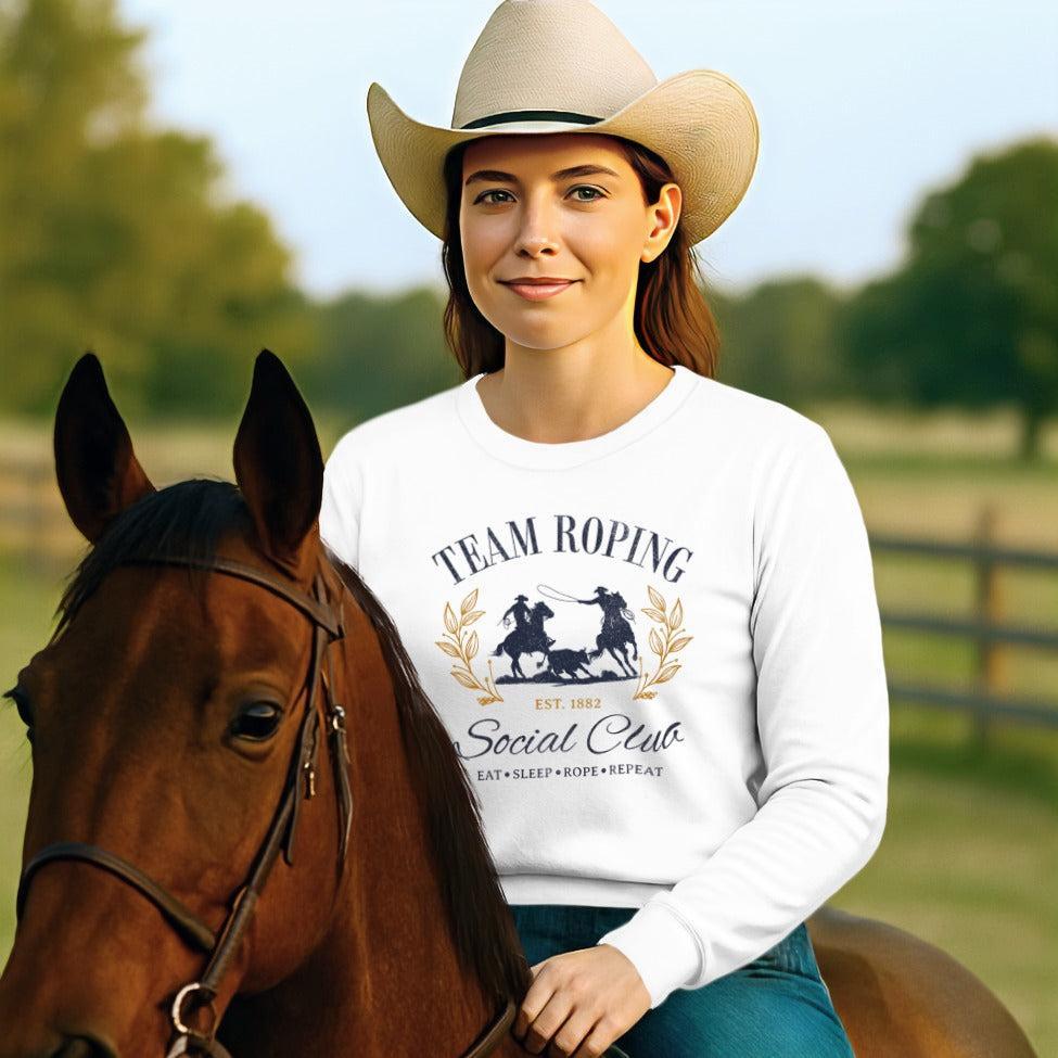 Team Roping Social Long Sleeve Tee