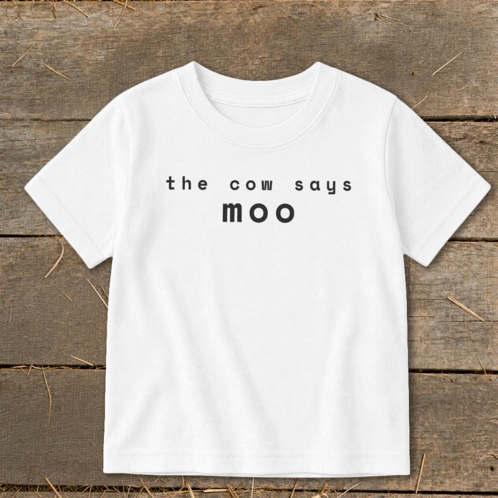 The Cow Says Moo Toddler Tee