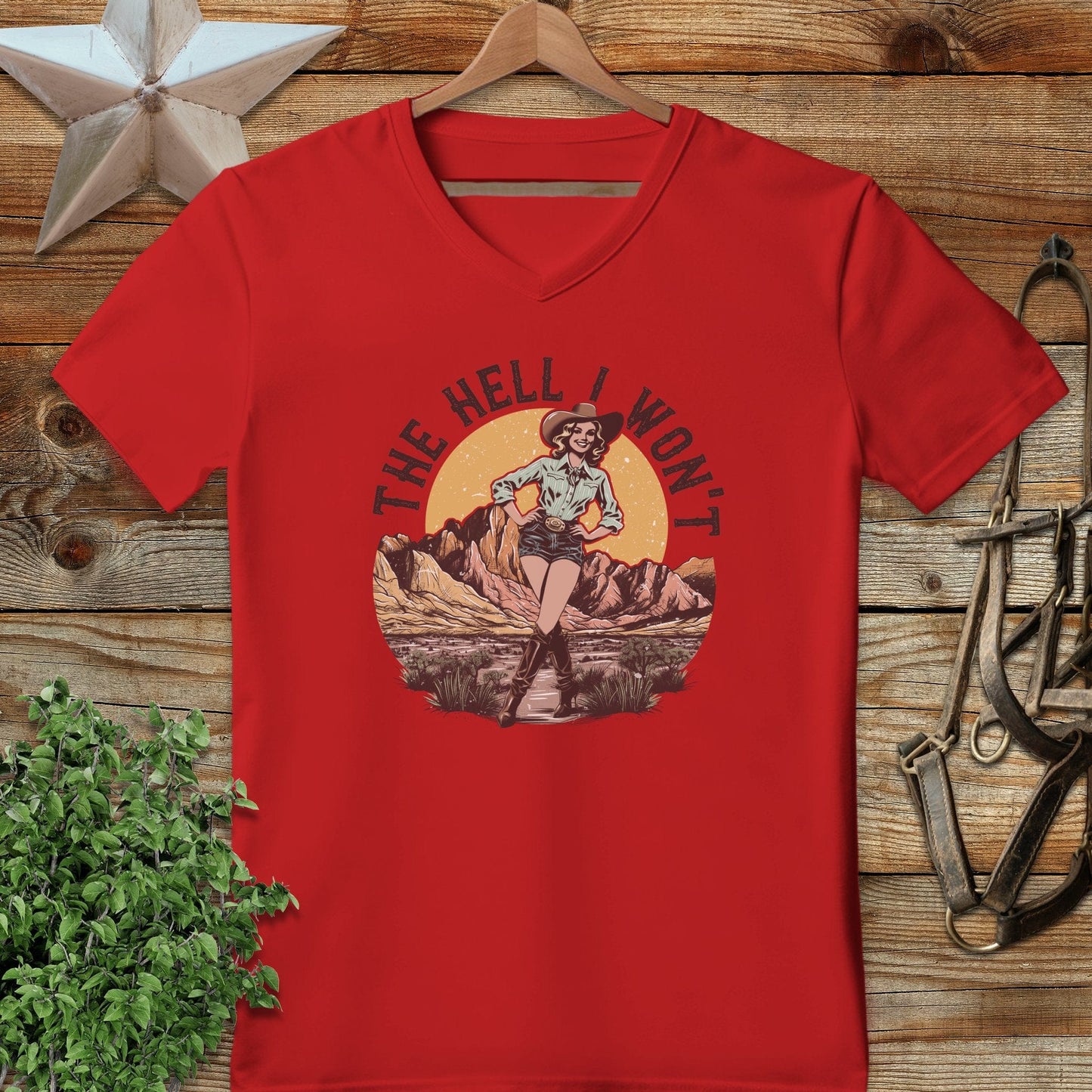 The Hell I Won't V-neck