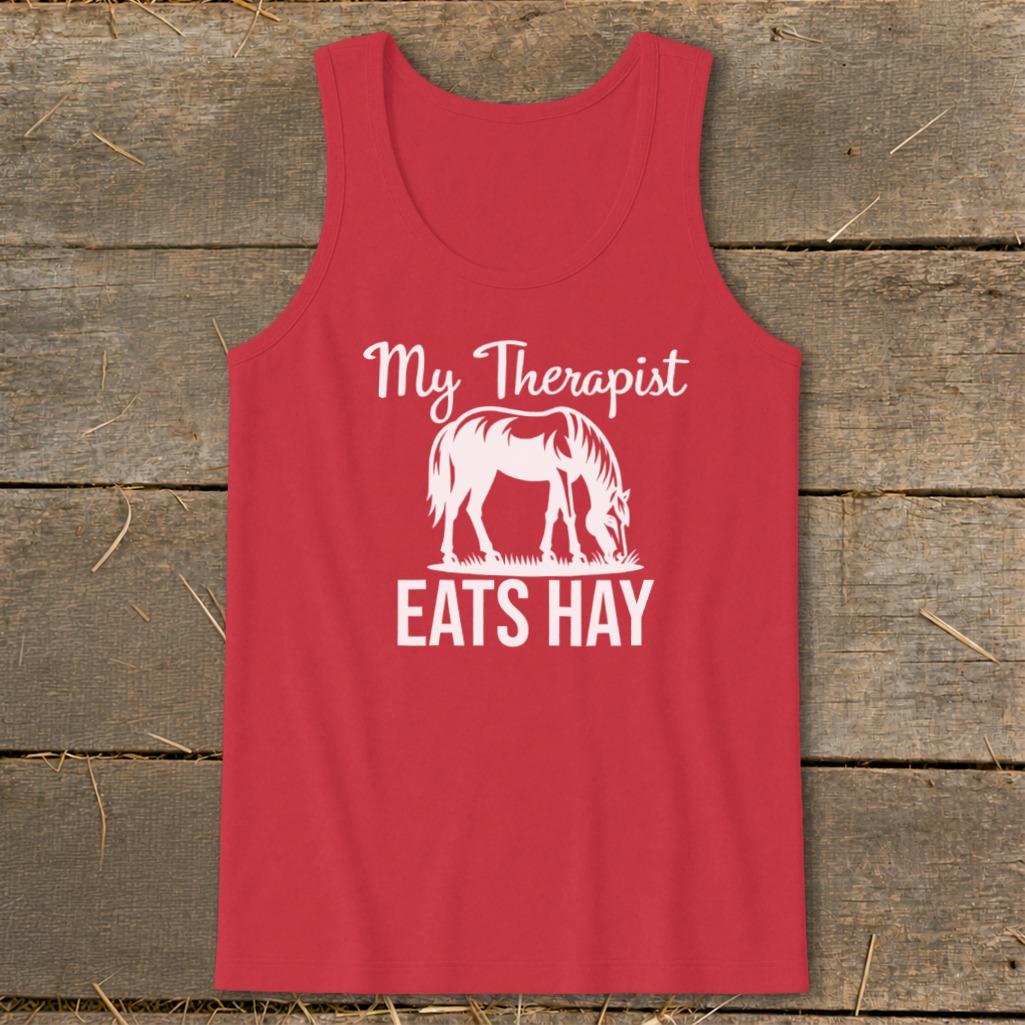 Therapist Eats Hay Tank Top