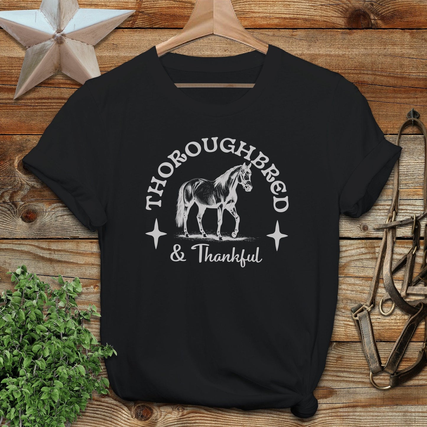 Thoroughbred and Thankful T-shirt