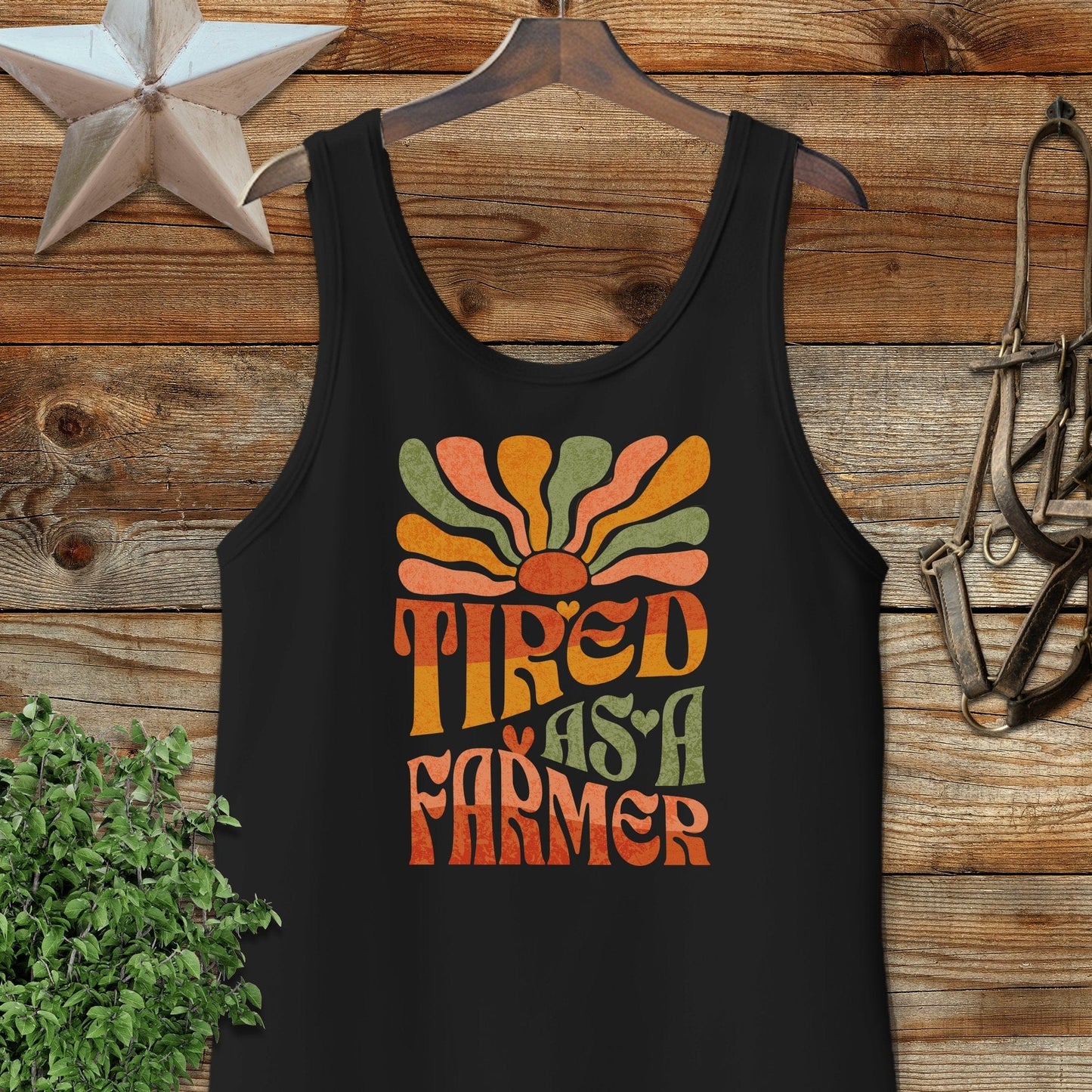 Tired As A Farmer Tank Top