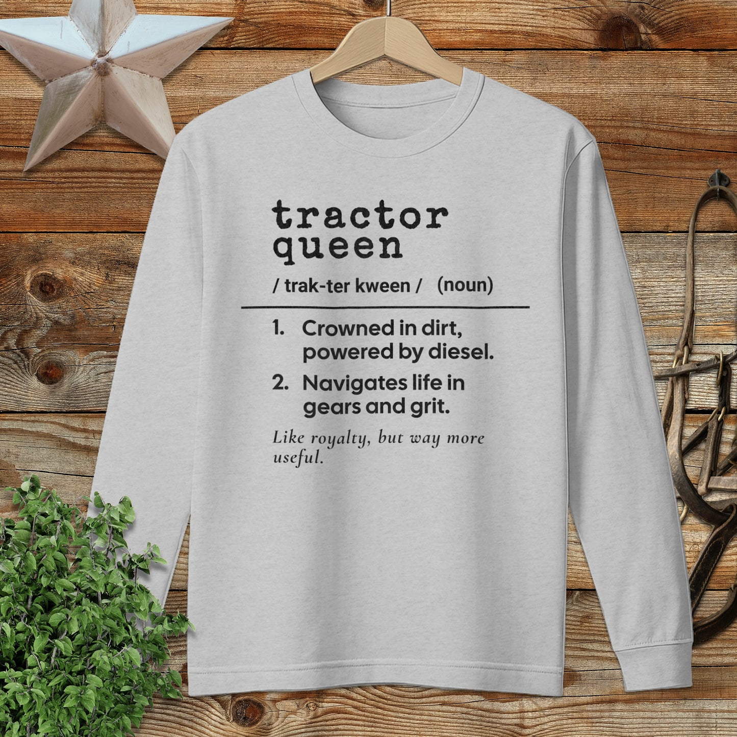 Tractor Queen Definition Long Sleeve Tee