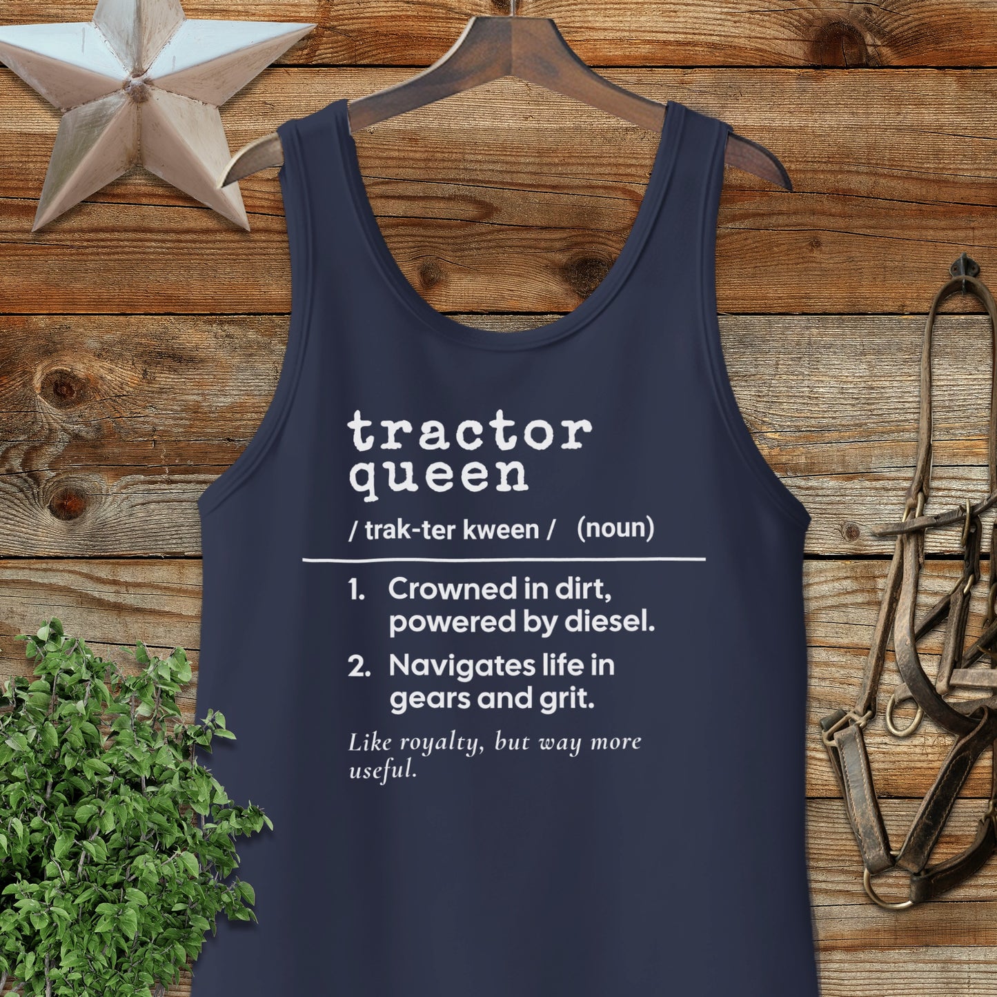 Tractor Queen Definition Tank Top