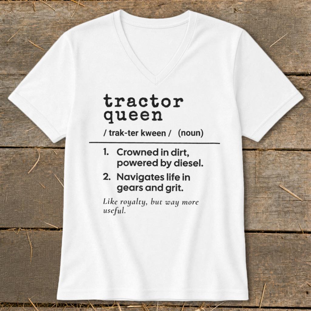 Tractor Queen Definition V-neck