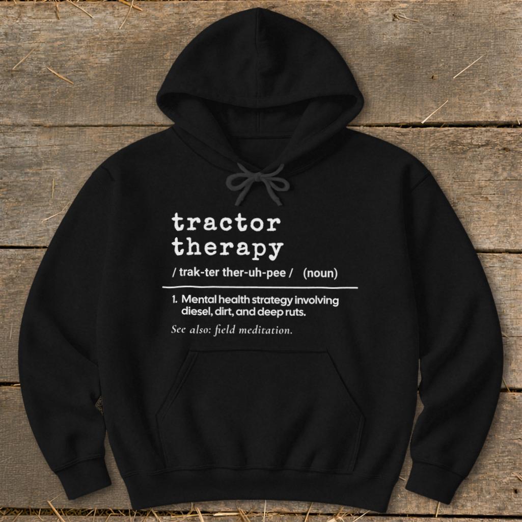 Tractor Therapy Definition Hoodie
